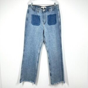 Anthropologie Size 32 Jeans Seventy +‎ Mochi Patch Pocket Straight Leg NWT
